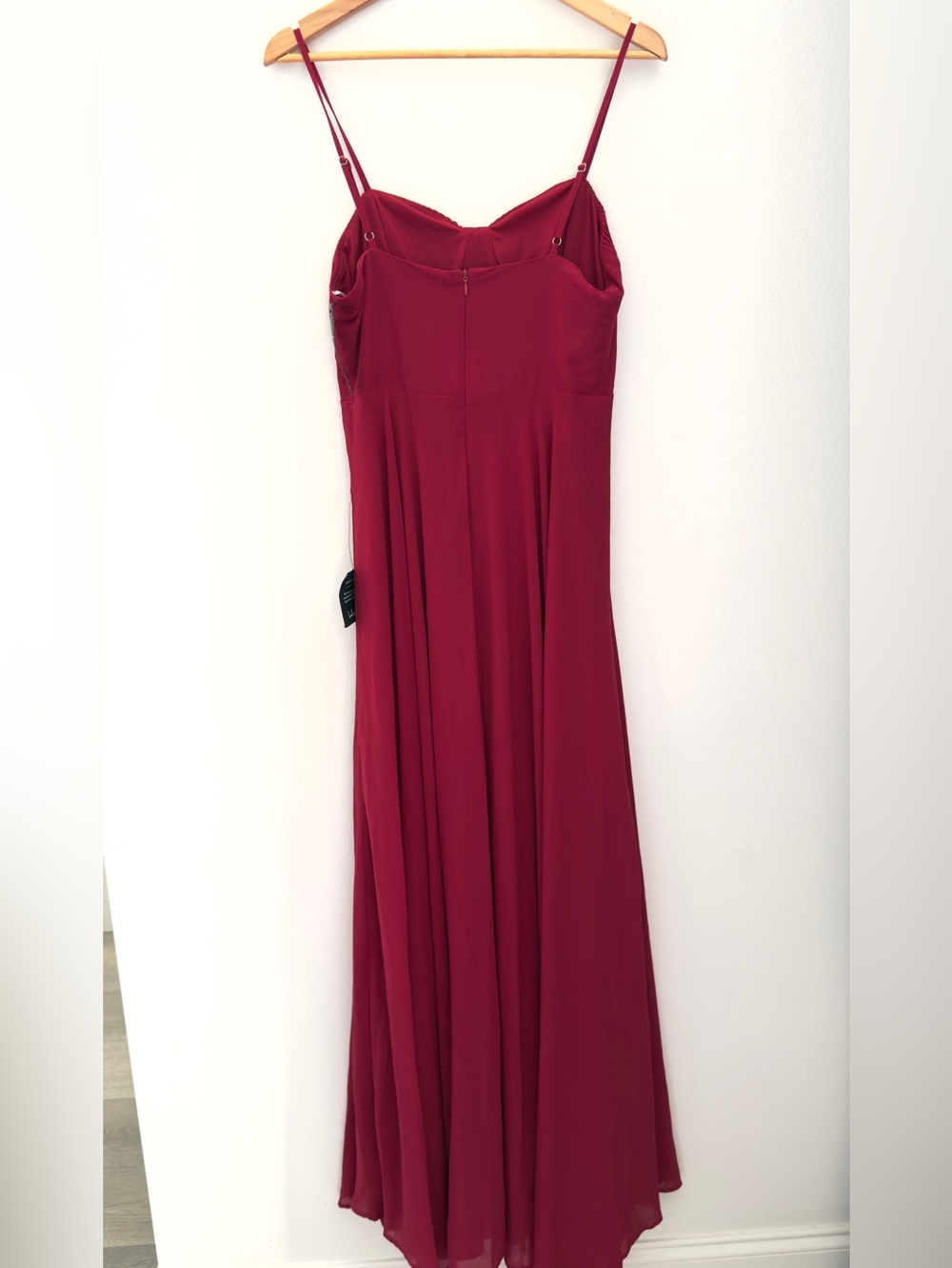 Lulus Cause for Commotion Red Pleated Bustier Maxi Dress Size M Wedding Guest - Picture 4 of 11